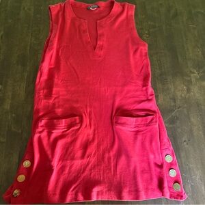 Lauren Ralph Lauren Button Tunic Swim Pool Cover Medium‎ Patriotic USA 4th 🇺🇸